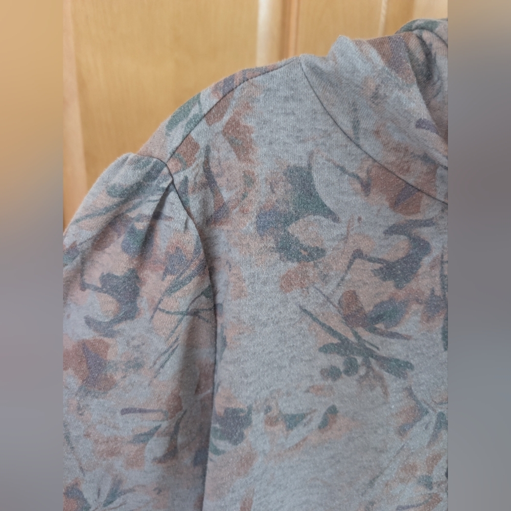 LC Lauren Conrad Floral Gray Hoodie - Picture 2 of 8
